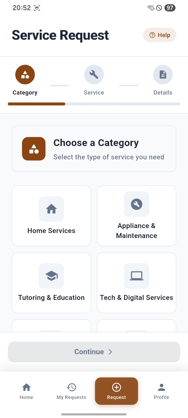 ServeUp App Screenshot